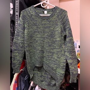 H&M green sweater/ size xs